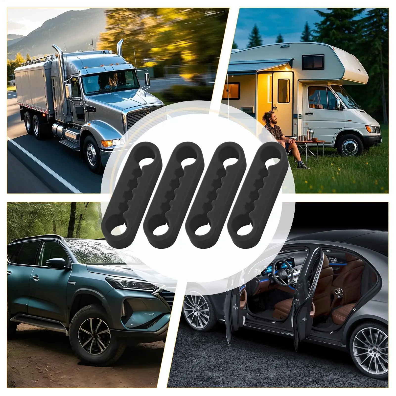 Silikon-Autotür-Stoßdämpfer-Pads, Elastische Dämpfungskissen, Reduzieren Geräusche & Schützen die Lackierung für Auto-LKW-SUV-Wohnmobil-Türkanten – Detail 12