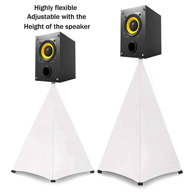 Hot Universal Dj Light Speaker Stand Cover Double Sided Tripod Stand Skirt Scrim Cover Stretchable Material,6Pcs