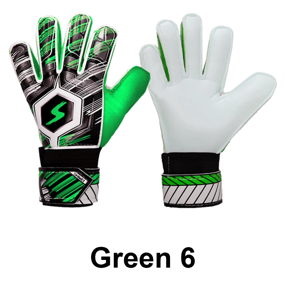 Soccer Goalie Gloves Non-Slip Football Keeper Gloves Adjustable Football Player Gloves with Fingersave for Kids Youth and Adult