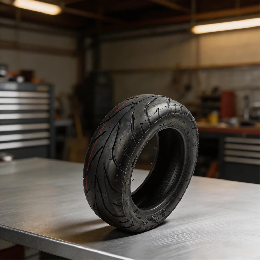 

10-inch Pneumatic 3.50-6 Tubeless Puncture Resistant Scooter Tires Electric Scooters Puncture Resistant Strong Grip