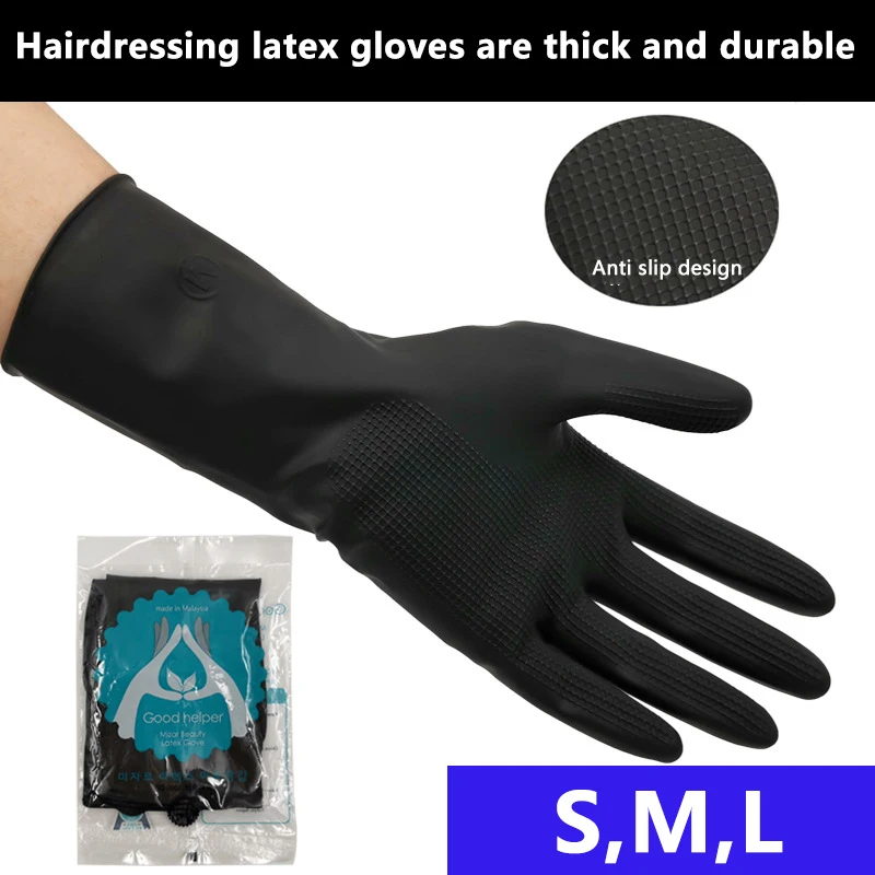 Hairdressing Heat Resistant Gloves Hair Straightener Perm Gloves Salon DIY Hair Styling Tools Anti-skid Hair Dying Gloves