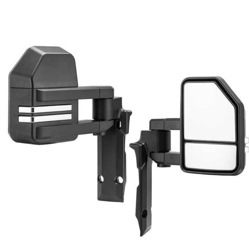 Suitable for 70-79 84-18 Folding Long Foot Manual Rearview Mirror Black