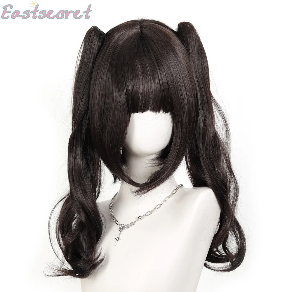 EAST Synthetic wig princess head double ponytail drooping ear rabbit scratch clip ponytail Lolita headband fluffy