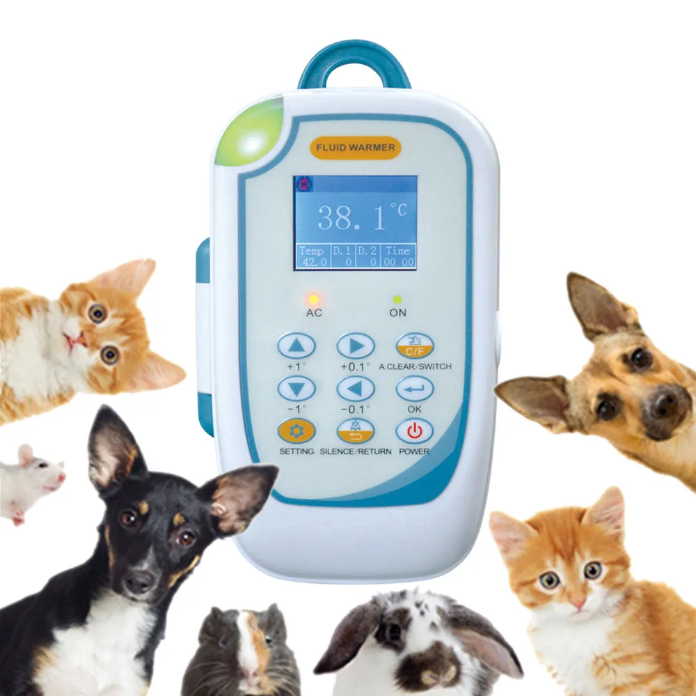 

In Stock Portable Colorful LCD Screen Veterinary Fluid Warmer For Animal Dog Cat Rabbit