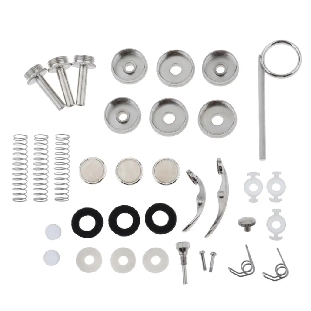 

Набор инструментов для обслуживания и ремонта духовых инструментов (труб, валторн), стальной ремонтный комплект, инструменты для лютье, для замены деталей медных музыкальных инструментов