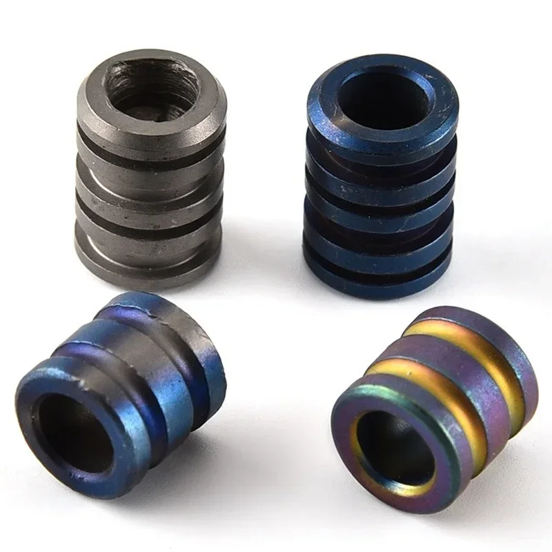 2024  EDC Outdoor Multi Tool Colorful Titanium Alloy Knife Beads Knife Lanyard Camping Knife Gadgets Pendant Paracord