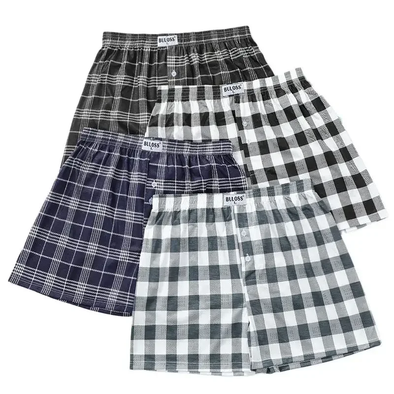 Cueca boxer solta para homem, cueca de praia para casa, boxers masculinos de tamanho grande, shorts legais, verão, calcinha masculina