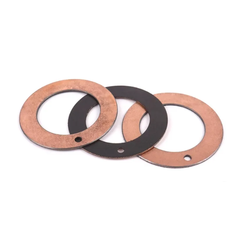 10PCS / Lot SF-1 Gasket Self-lubricating Thrust Gasket WC/DP Inner Diameter 10-62mm Combined Oil-free Wear-resistant Dry Washer