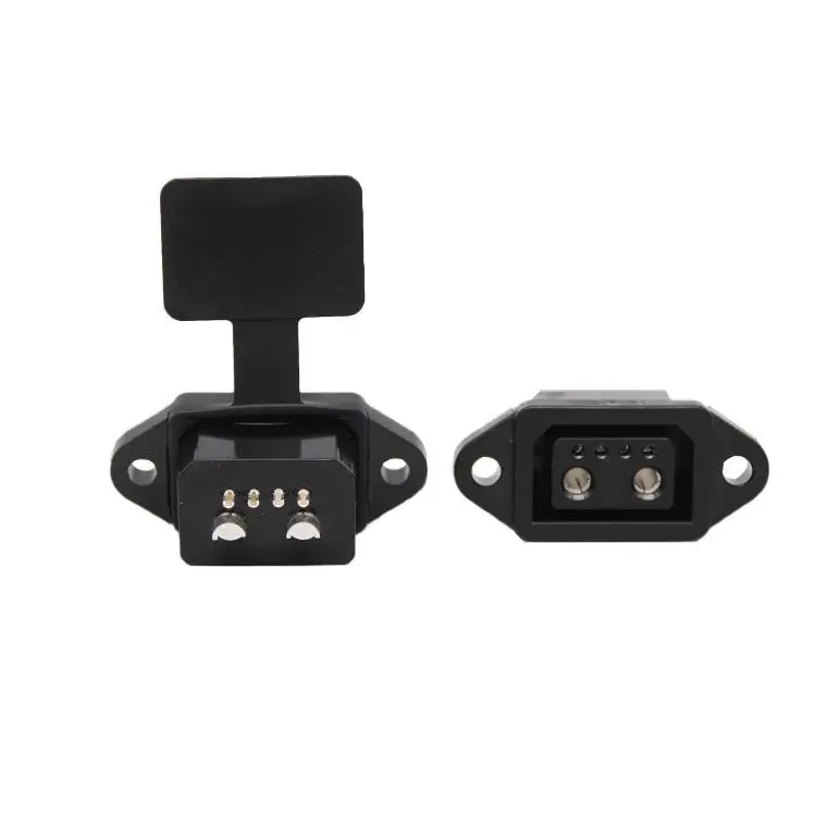 Robot Battery Charging Plug with Signal Line 2+4 Electric Vehicle Lithium Battery E-bike Charging Cable Connector Male Female