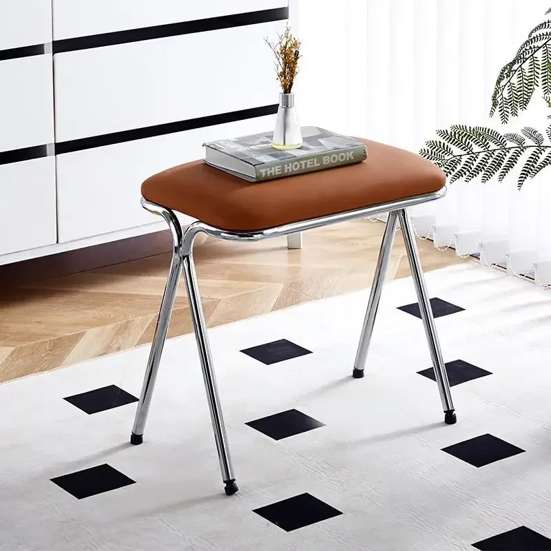 Bench Kitchen Dining Stool Chair Portable Dressing Square Dining Stool Interior Stackable Banco Plegable Portatil Room Furniture