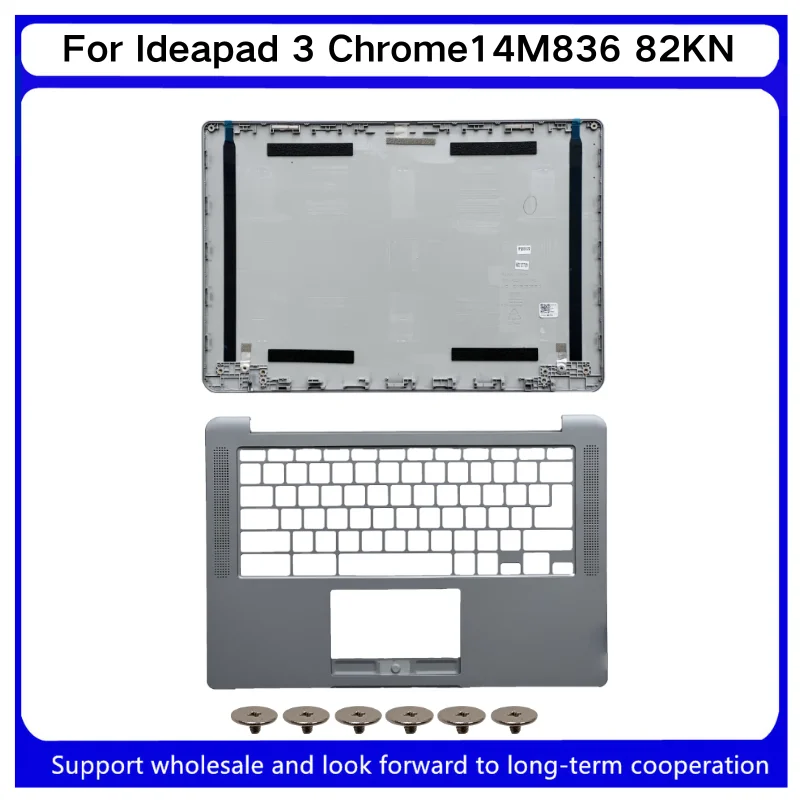 

Новая задняя крышка ЖК-дисплея для Ideapad 3 Chrome14M836 82KN, верхний корпус, подставка для рук, серый цвет, артикул 5CB1C92849