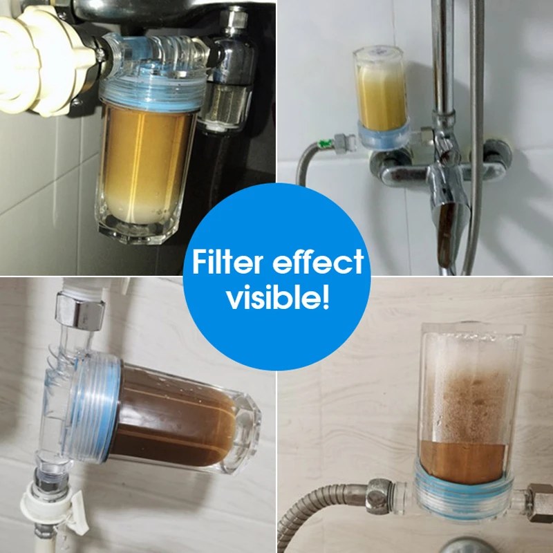0.1 micron purifier output universal shower filter ceramic filter element shower filter faucet water heater purification kitchen