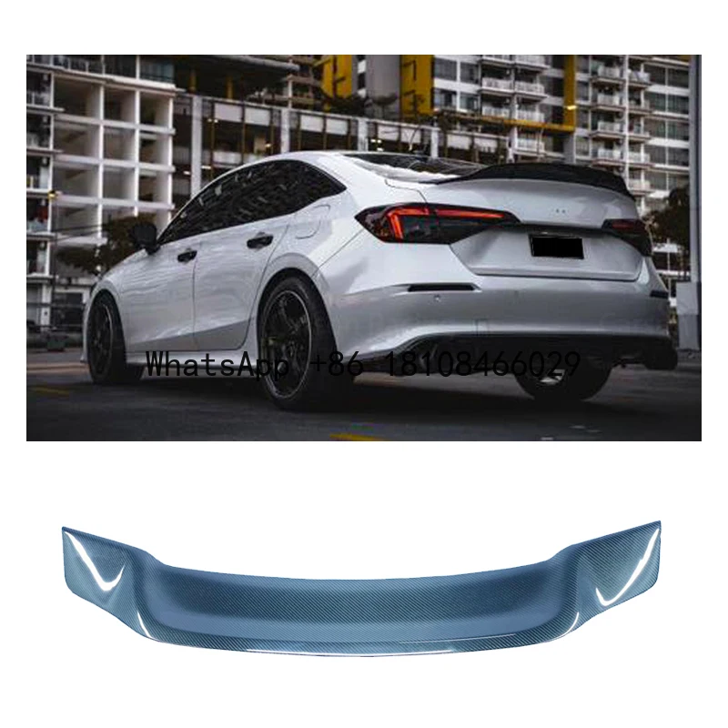 

Для Honda 11-го поколения для Civic R Styler Спойлер Мокрые углеродное волокно Модифицированные детали кузова