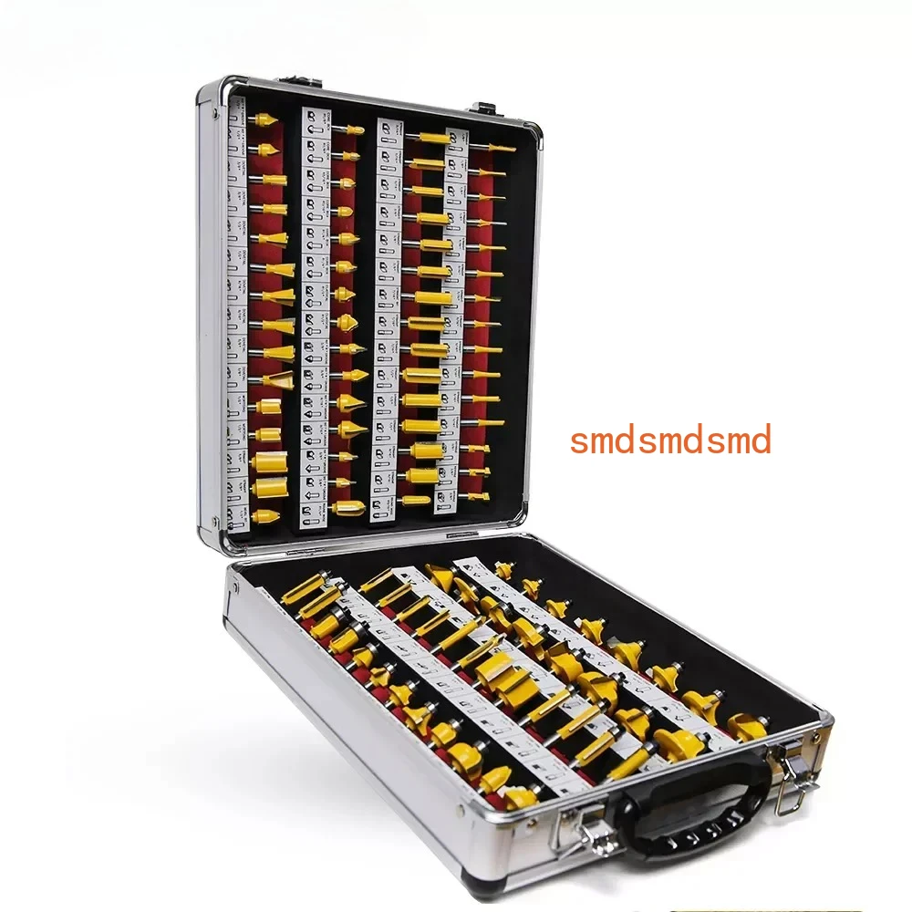 

Allsome 100pcs 1/4” Router Bits, Carbide Wood Milling Cutter for Woodworkers and Beginners, Ideal for Woodworking Project