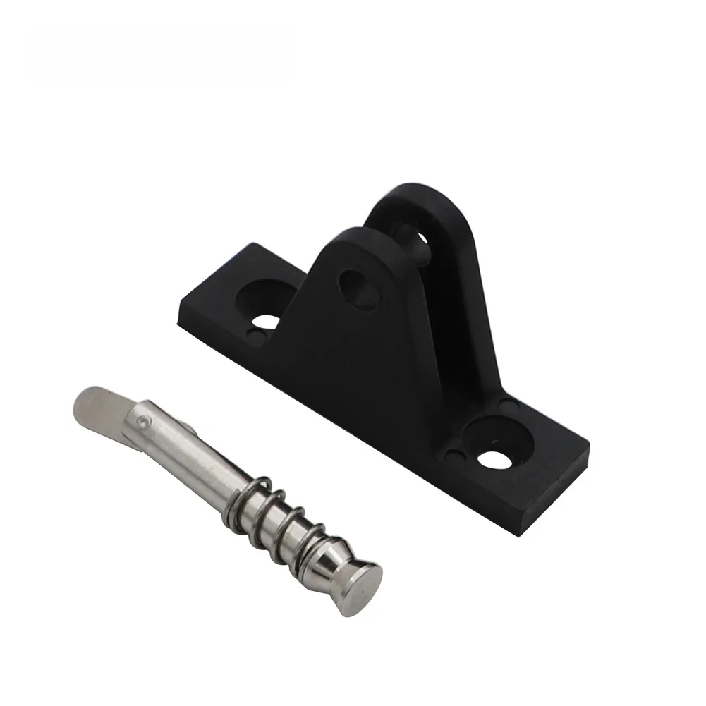 

Black Nylon Marine Awning Mounting Bracket High Strength Plastic Boat Yacht Sun Clamp Deck Hinge Mount Boat Accessories Marine