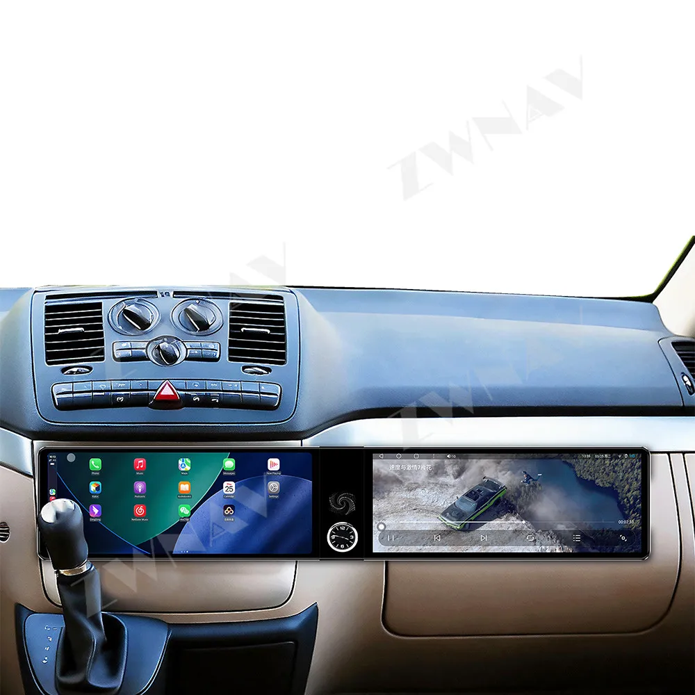 

Dual 12.3” For Mercedes Benz Vito Viano 2004-2015 Android 13 GPS navigation carplay multimedia player radio wireless head unit