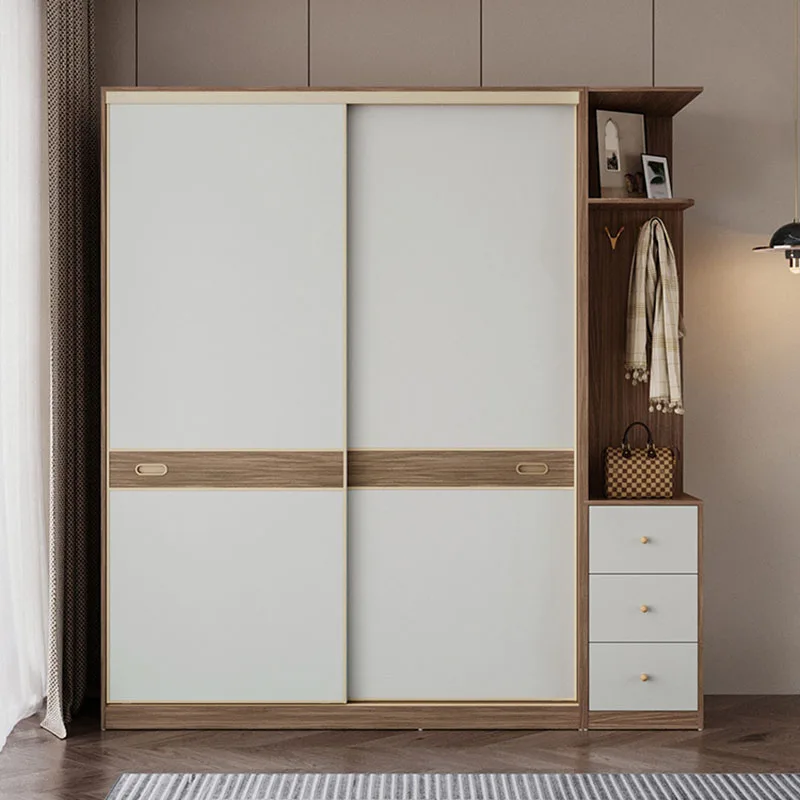 

Wooden Drawers Closet Cheap Minimalist Partitions Professional Vintage Simple Wardrobe Large Size Armario Postmodern Furniture