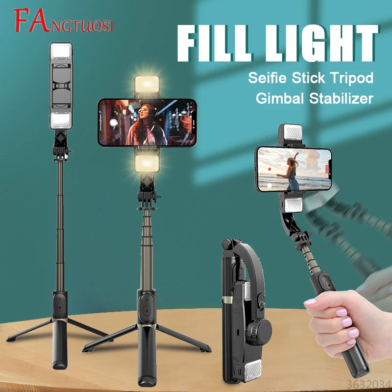 FANGTUOSI جديد يده مثبت أفقي الهاتف المحمول فيديو سجل حامل ثلاثي للهاتف الذكي gimbal مثبت Gimbal ل هاتف ذكي