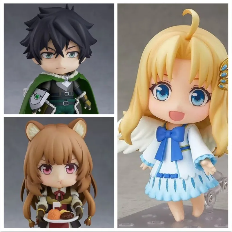 

10CM Q version Nendoroid The Rising of the Shield Hero Philo Naofumi Iwatani Raphtalia Figure For Children's Gifts