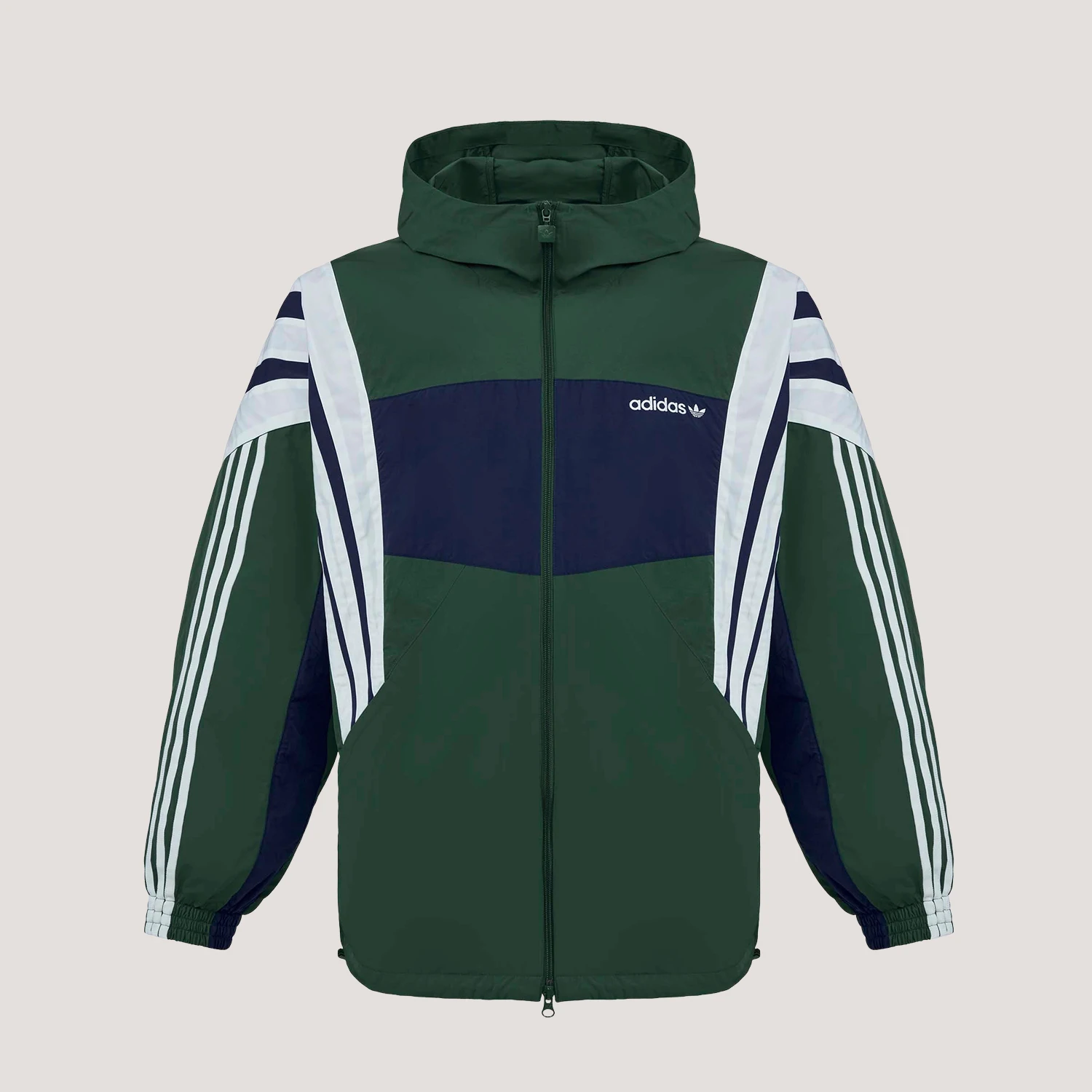 

Adidas Authentic Three Leaves Men's Fashion Sports Woven Durable Jacket KW4810