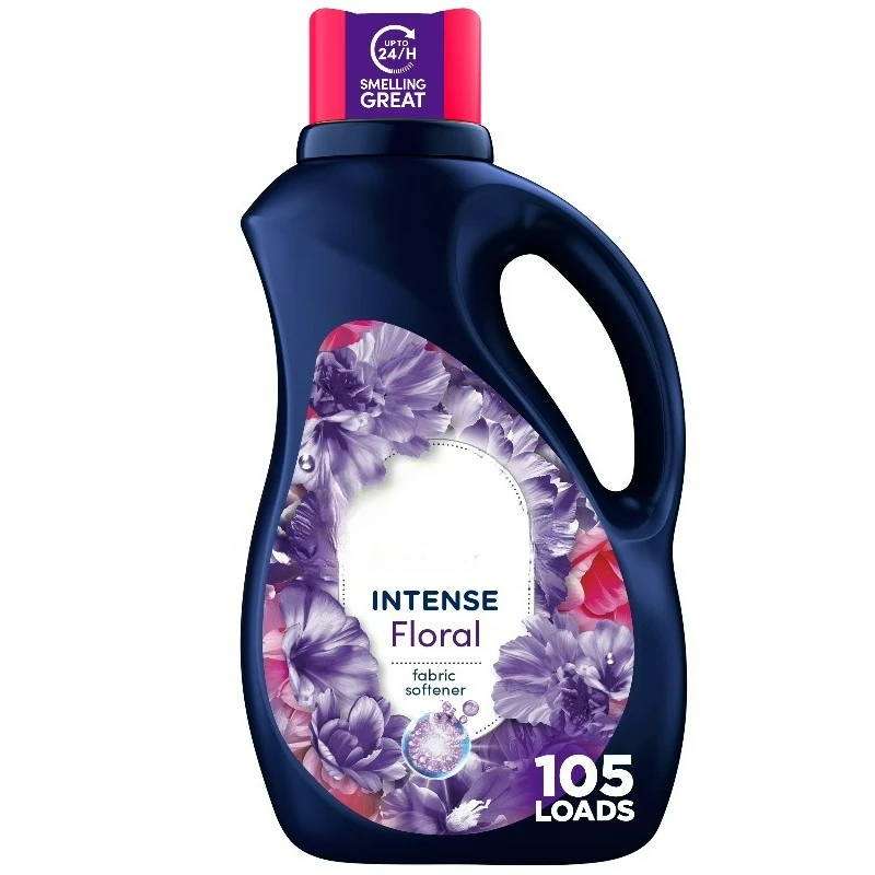 Intense Liquid Fabric Softener and Conditioner, Floral Scent, 77 fl oz, 105 Loads