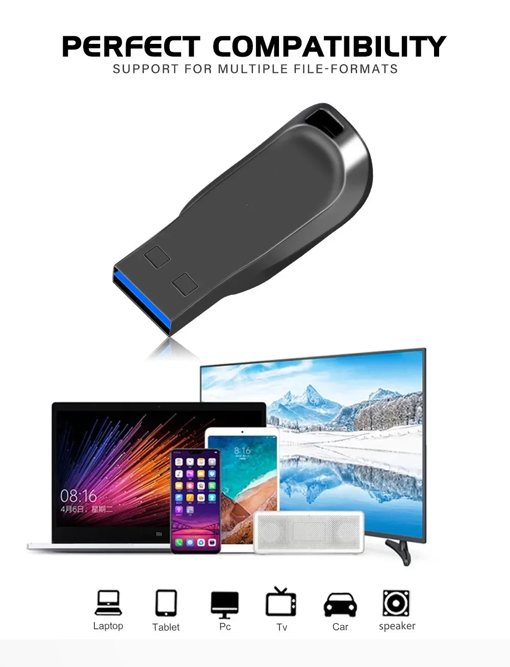 USB3.0 High-Speed Flash Drive 128GB Pen Drive USB 3.0 Memoria 128 GB Portable PenDrive Memory Stick For PC Laptop Data Storage