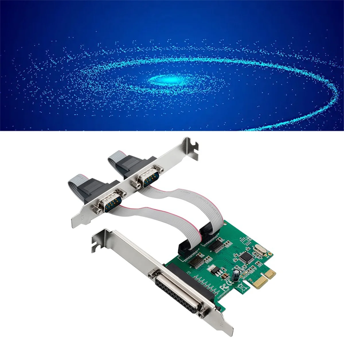 Expansion Card ST36 PCIe X1 CH382L 2S1P Industrial RS232+LTP1 Print