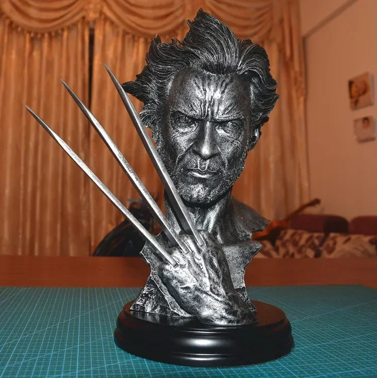 30cm Hero X-Men Wolverine Bust Head portrait 1/6 Resin Action Figure X man statue Collectible Model home decoration gift