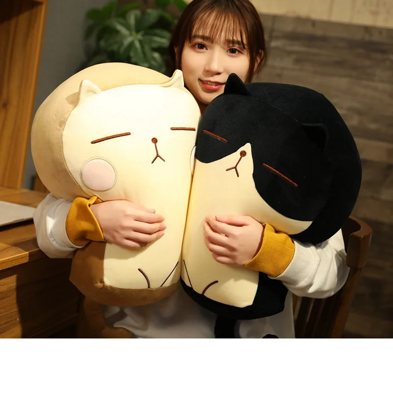 New Hot Cats Plush Pillow Animal Cartoon Fat Funny Cat Anime Stuffed Doll Plush Toys Plushie Baby Children Kids Christmas Gifts