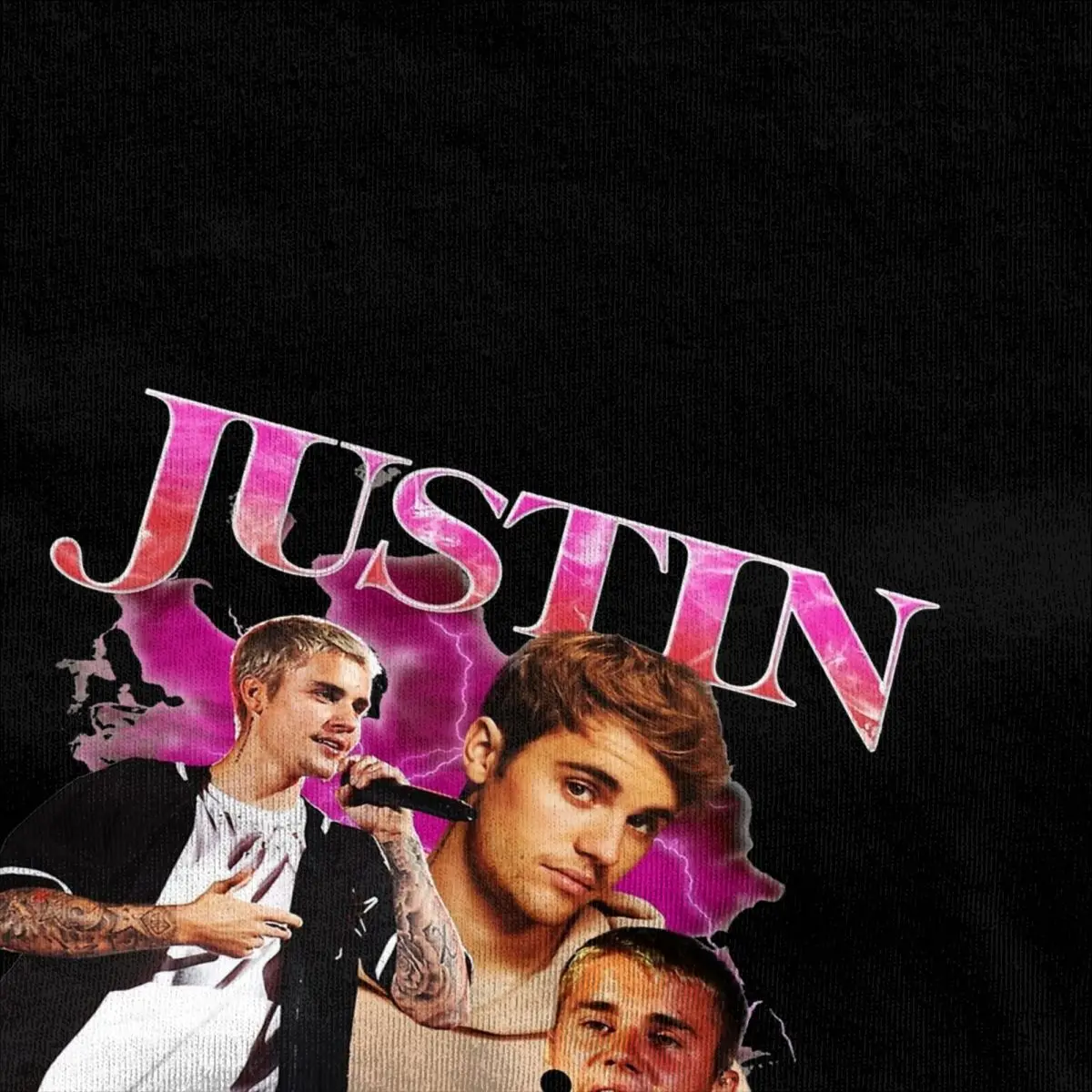 Justins Biebers T-Shirt Men Crazy Pure Cotton Tees Crew Neck Short Sleeve T Shirt Summer Clothing