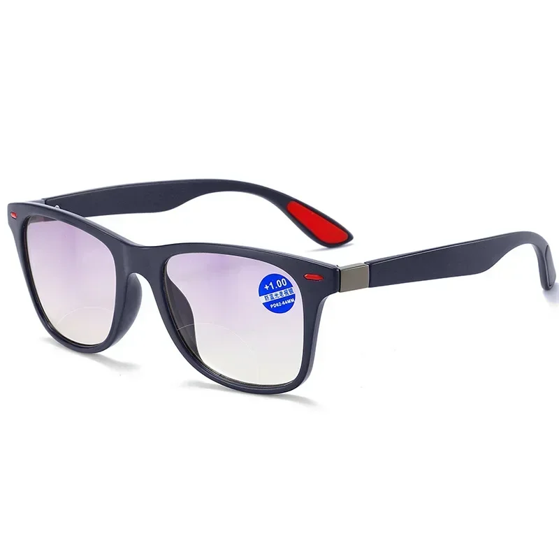 1.0 To4.0 Version Reinforced Mirror Legs Far Sighted Glasses Progressive Dual Light Reading Style Anti Blue Light Unisex image 3