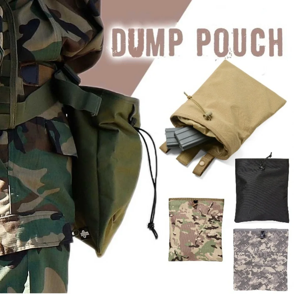 Storage Pack Hunting Gear Holder MOLLE Dump Pouch Hunting Mag Recovery Bag Drawstring Magazine Recycling