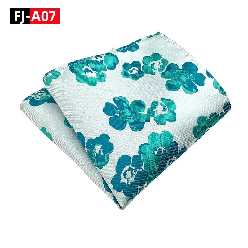 5 قطع منديل رجالي مربع الجيب البوليستر أزياء بيزلي زهرة كبيرة البدلة التبعي #6