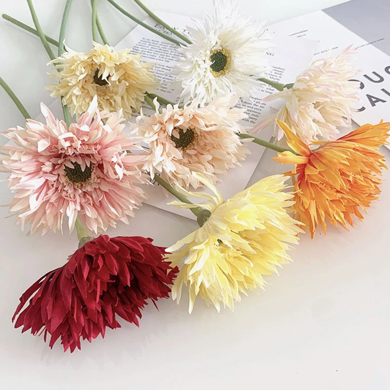 Decoratieve Gerbera kunstbloemen Niet-vervagende realistische bloemstuk Simulatie Gerbera Home Decor