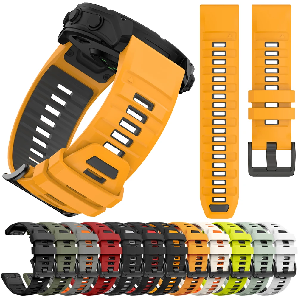 Fenix8 Uhrenarmband für Garmin Fenix 8 Pro 47mm 51mm E 7 7X 6 6X/Epix Pro/Enduro 3 Silikonarmband 22/26mm QuickFit Sportarmband