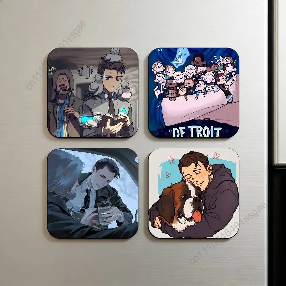 

Cute D-Detroit Become Human Decorative Refrigerator Magnets, Cute Funny Fridge Magnets for Kitchen Home Office Locker Decor