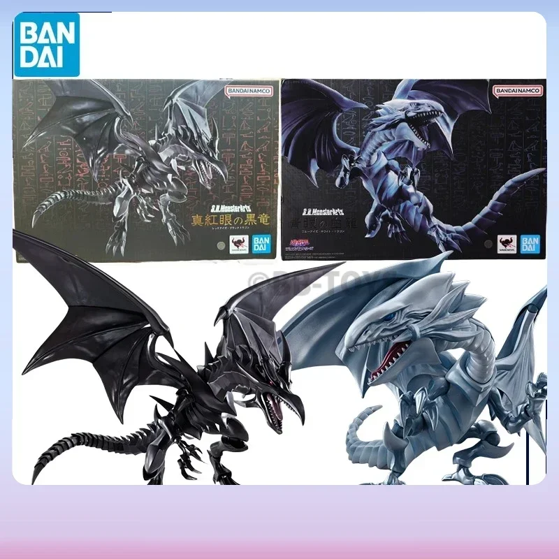 In Stock BB Original Genuine Bandai Anime Duel Monsters Yu-Gi-Oh! Blue-Eyes White Dragon Red-Eyes Black  Model Toys Gift