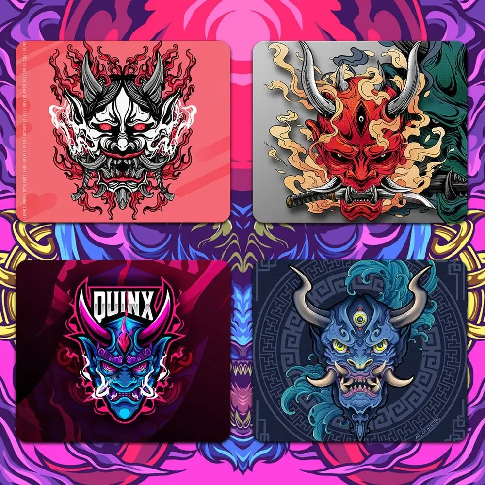 Hannya Mask mouse pad dreadful demons Ukiyo-e 4-6mm Ultra thick Exclusive for esports players gaming mouse pad japanese mat