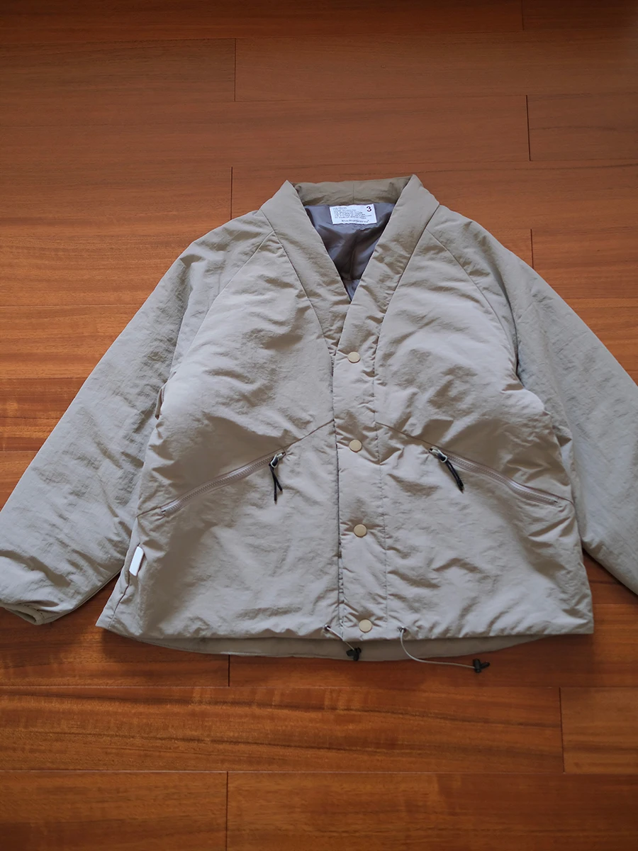 

MADN X Baian Limited Edition 0th Anniversary Wu Wen Le Cotton Jaet Workwear Coat for Men Loose Fit Youth Sle