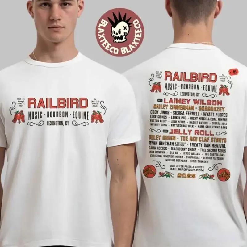 Railbird Festival 2025 On May 31 Through June 1 Two Sides Classic T Shirt