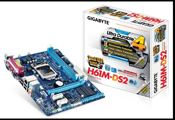 Used For Gigabyte H61M-DS2 REV: 3.0 4.0 H61 main board 1155 set tape print port