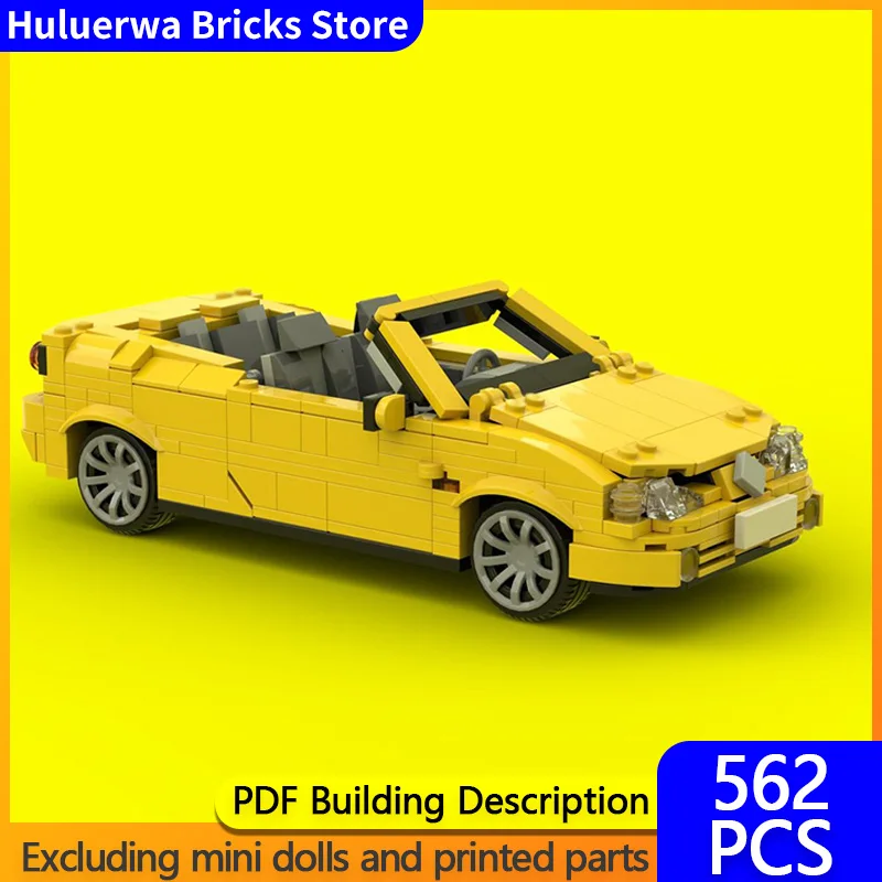 

Модель скоростного гоночного автомобиля MOC, строительные кирпичи, Megane 1, трансформируемая модульная технология, детские праздничные подарки, сборка игрушек, костюм