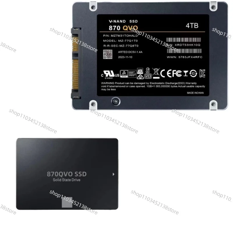 

SSD Твердотельный ноутбук Настольный компьютер 870QVO1TB Твердотельный накопитель 2,5-дюймовый порт SATA