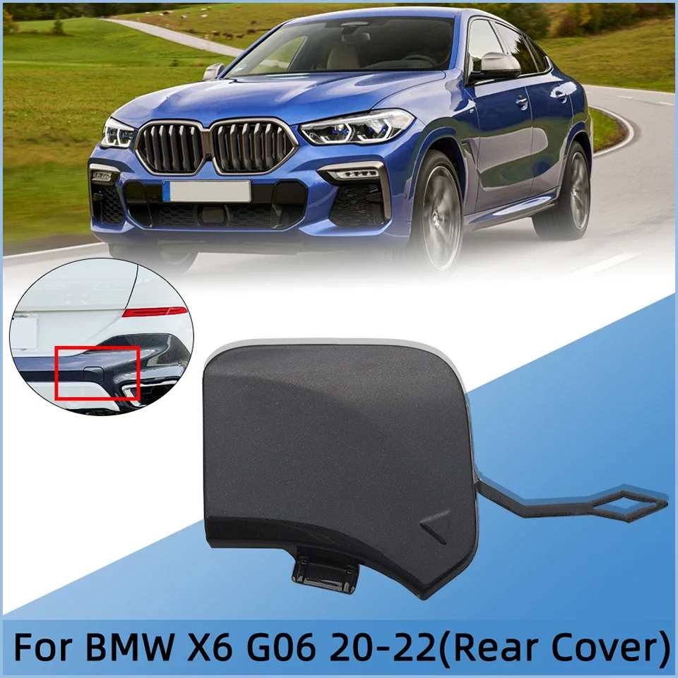 

For 2020 2021 2022 Bmw X6 M-Sport G06 30dX 30iX 40iX M50dX M50iX#51128069967 Rear Bumper Towing Hook Eye Cover Cap Trailer Lid