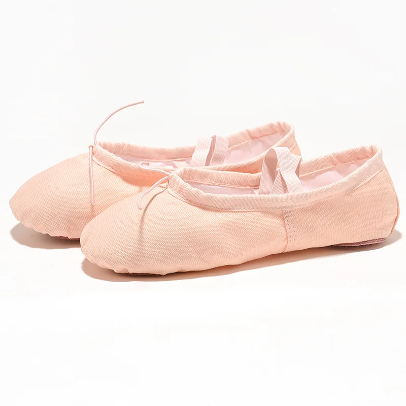 USHINE Professional Ballet Shoes Women Girls Ballet Slippers Flats Canvas Ballet Yoga Shoes for Toddler Little Kid Ballerinas