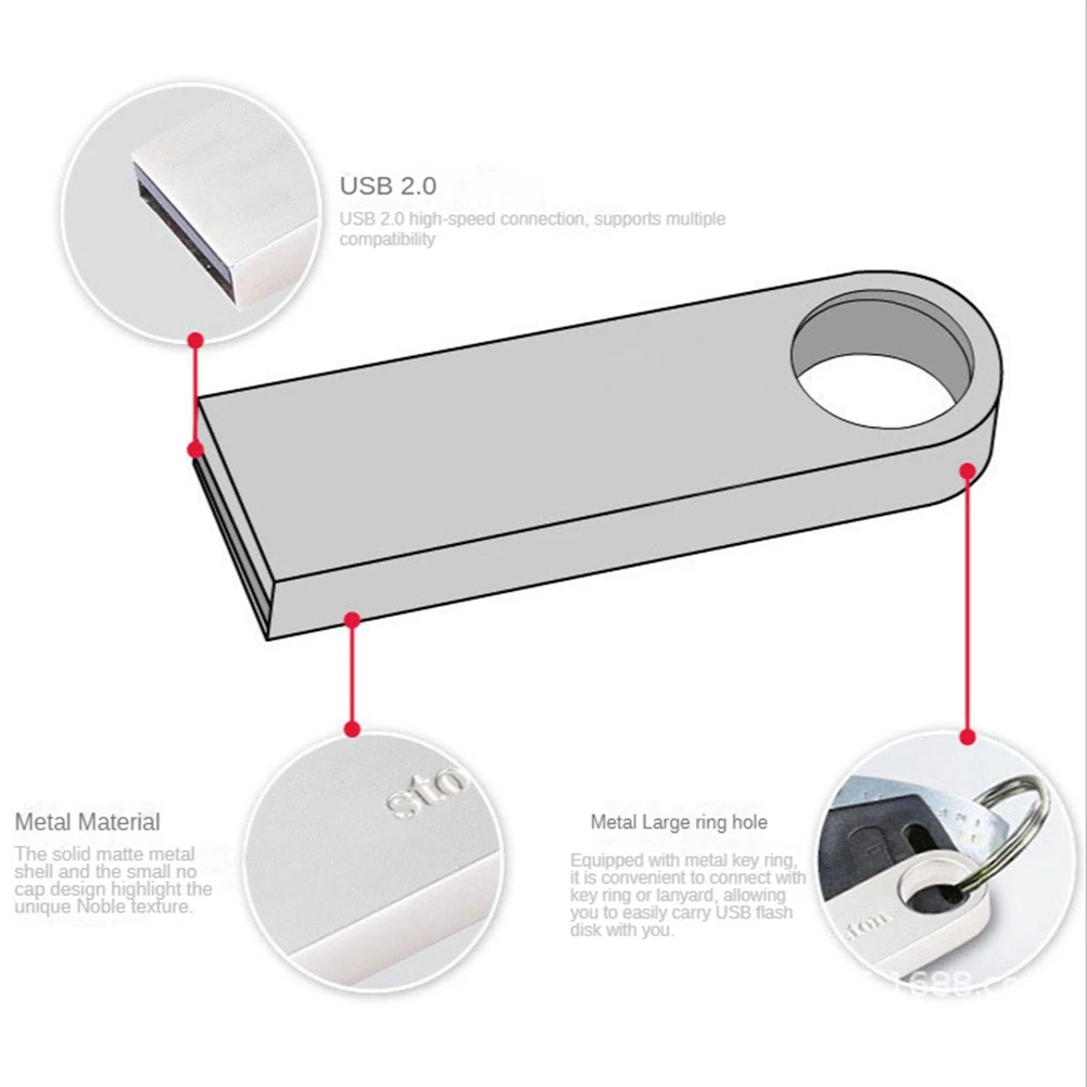 A37T-64Gb USB Flash Drive Flashdisk Pen Drive Mini USB Stick Flash USB Memory Stick Flash U Disk