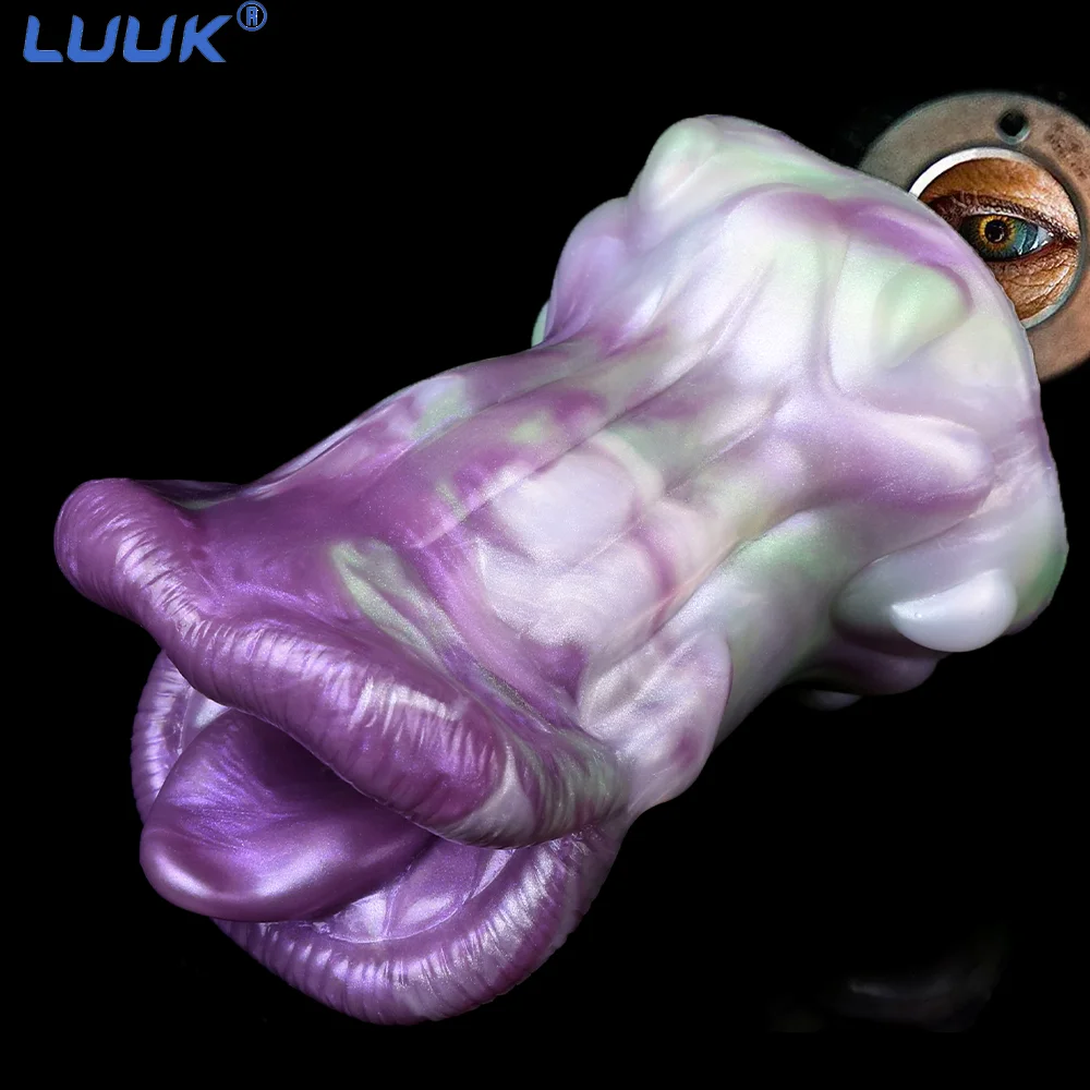 LUUK Silicone Hollow Anal Butt Plug Sex Toys Big Mouth Adult Anal for Women Men and Beginners Prostate Massage