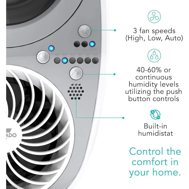 Ultrasonic humidifier, with fan-assisted humidification, makes your sleep more peaceful and improves rhinitis.