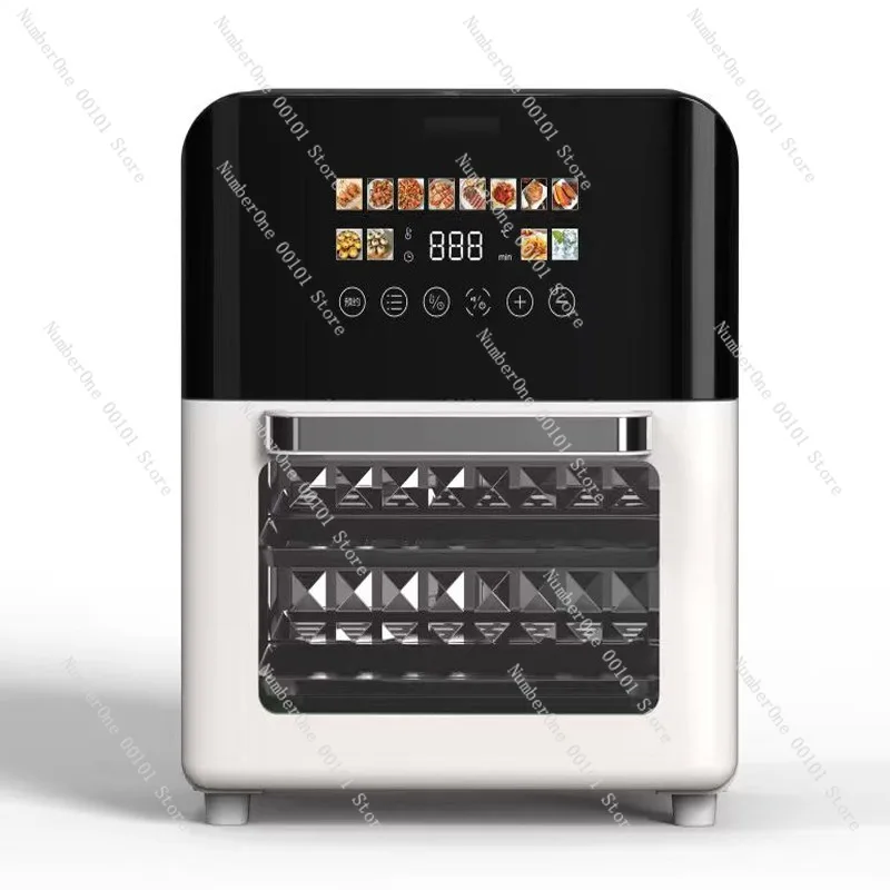 Smart Visible Air Fryer Multifunction Home Kitchen Large Capacity Automatic Oven Cooker Oil Free Frying Machine with Viewing