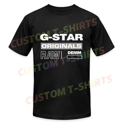 2024 Summer Men T Shirt Casual G-Star Raw Logo T-shirt Graphic Short Sleeves 100% Cotton S-3XL